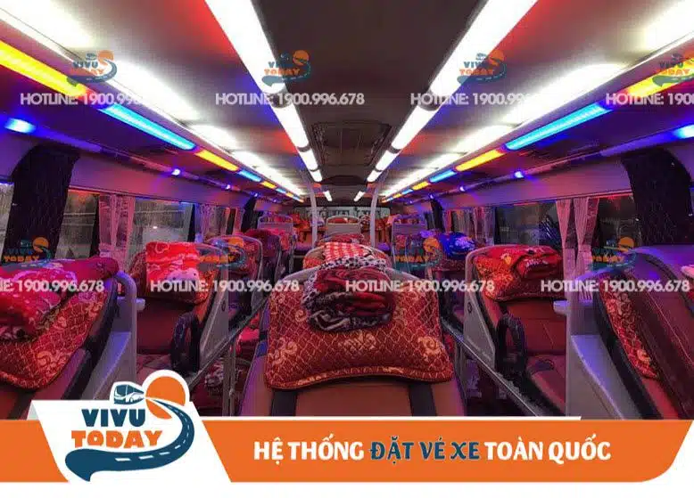 Nội thất xe giường nằm Tư Tiến đi Kiên Giang