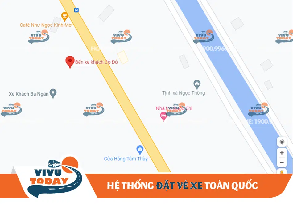 Vị trí của bến xe khách Cờ Đỏ - Cần Thơ