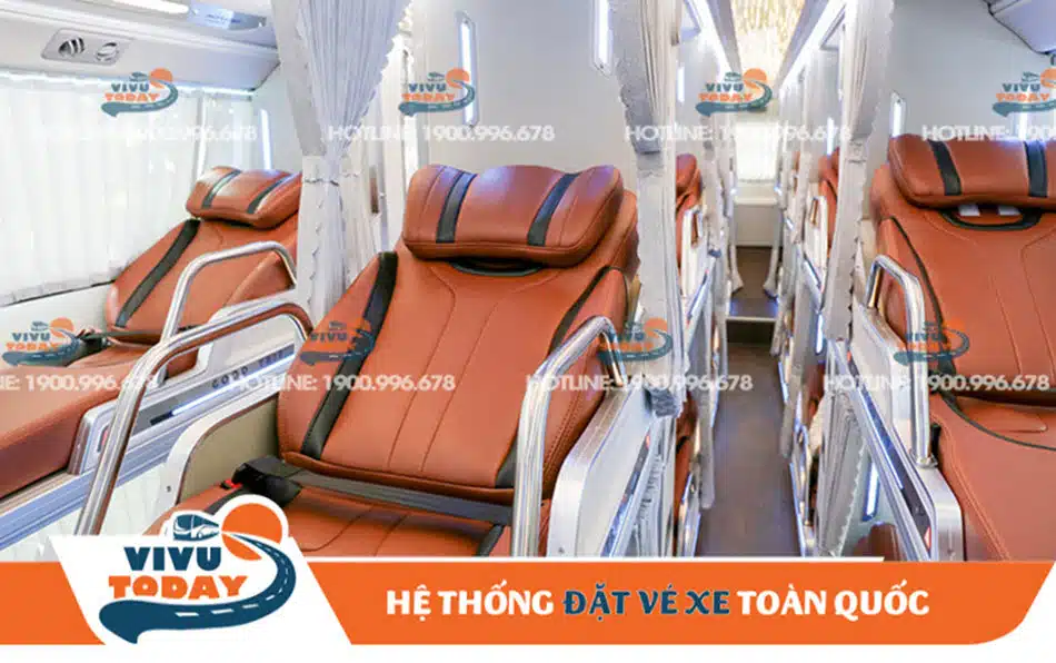 Nội thất của xe giường nằm