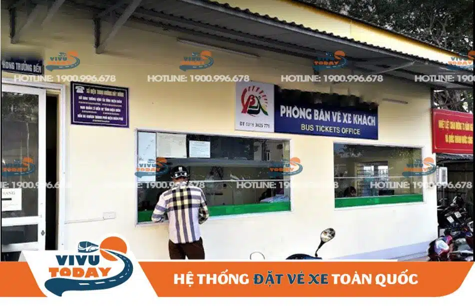 Quầy bán vé tại bến xe Tp Điện Biên Phủ - Điện Biên