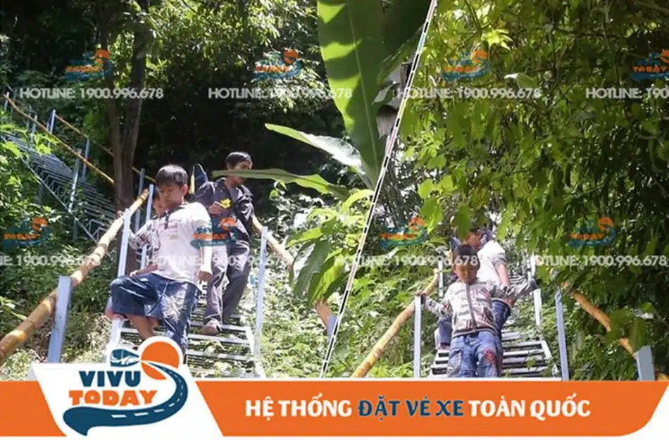 thac-lien-khuong-duc-trong Cầu thanh xuống thác Liên Khương