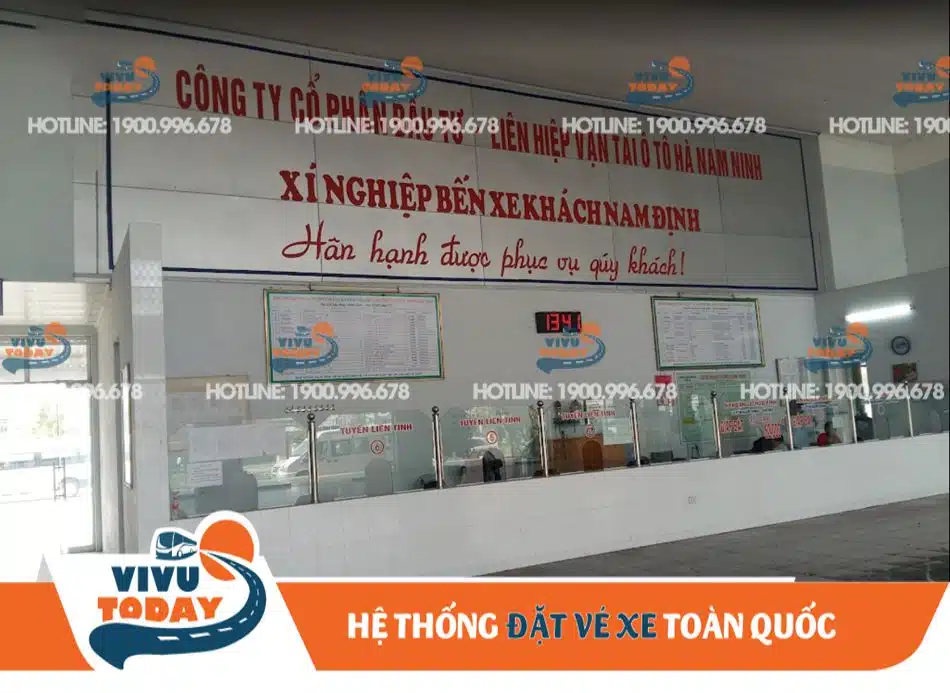 Quầy vé bến xe Tp Nam Định