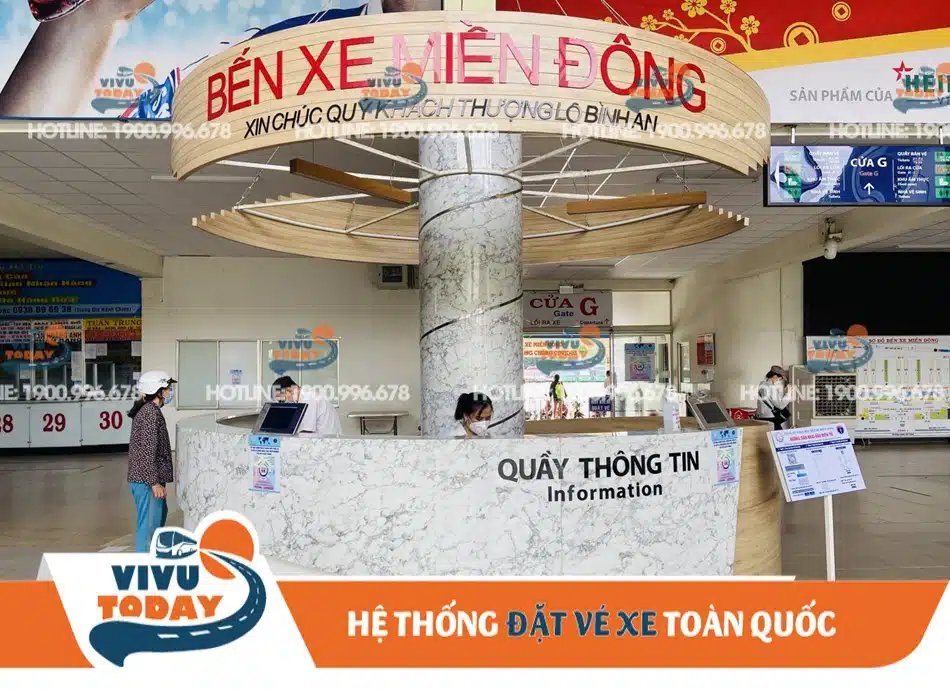 Quầy hỗ trợ thông tin cho hành khách tại bến