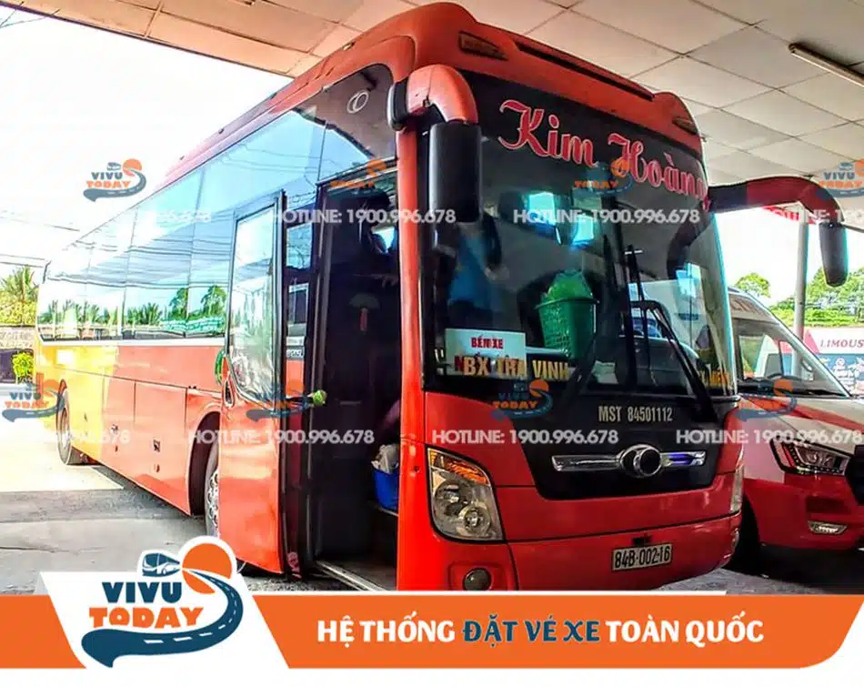 Xe Kim Hoàng về bến xe Trà Vinh