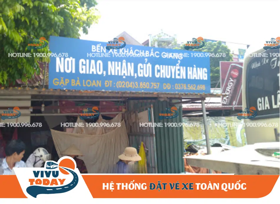 Nơi giao nhận các loại hàng hóa tại bến xe Bắc Giang