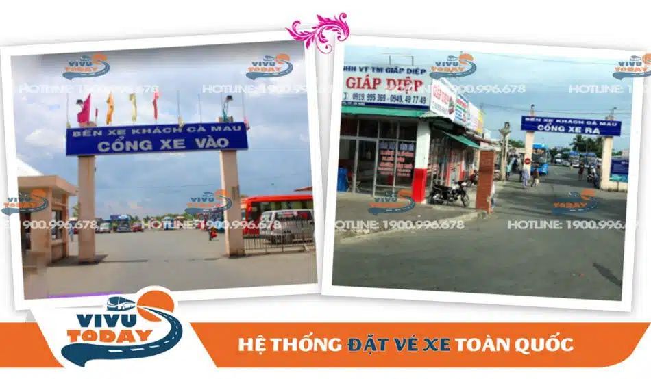 Xe ra vào bến đều được bố trí cổng riêng