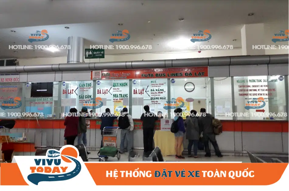 Quầy vé bến xe liên tỉnh Đà Lạt