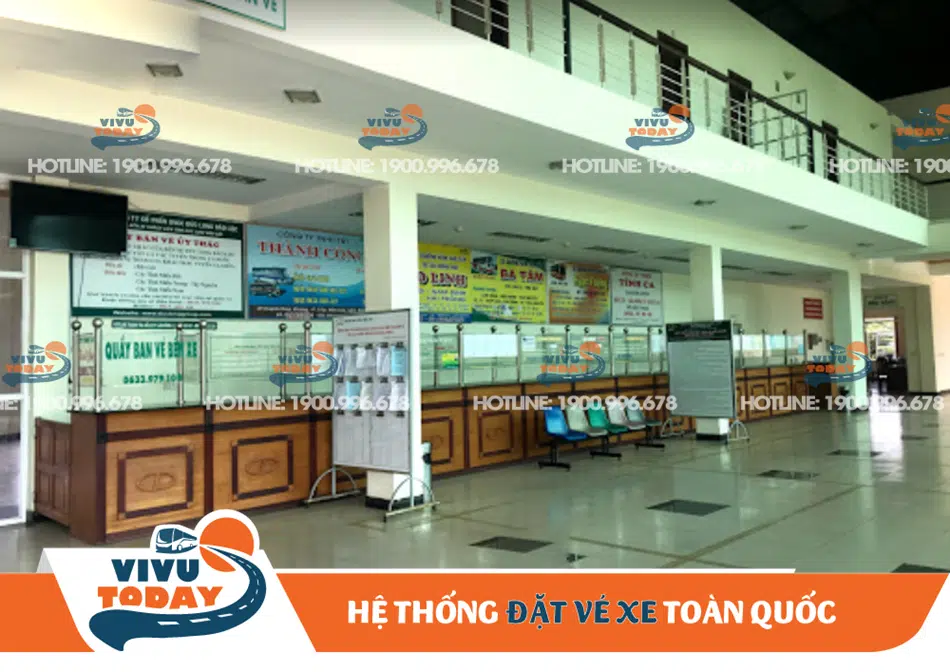 Khu vực bán vé xe khách