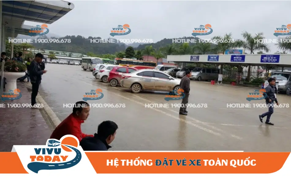 Khu vực dành cho phương tiện xe khách tại bến xe Xuân Cương Khu vực dành cho phương tiện xe khách tại bến xe Xuân Cương