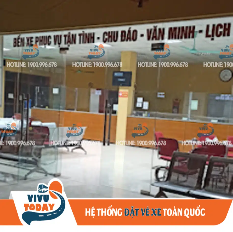 Quầy bán vé xe khách tại bến xe phía Nam Lạng Sơn