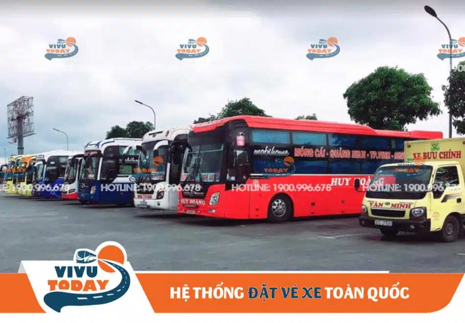 Bãi xe tại bến xe phía Bắc thành phố Vinh - Nghệ An