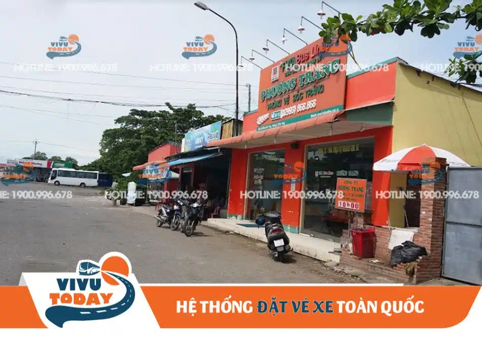 Quầy bán vé tại bến xe khách Sóc Trăng