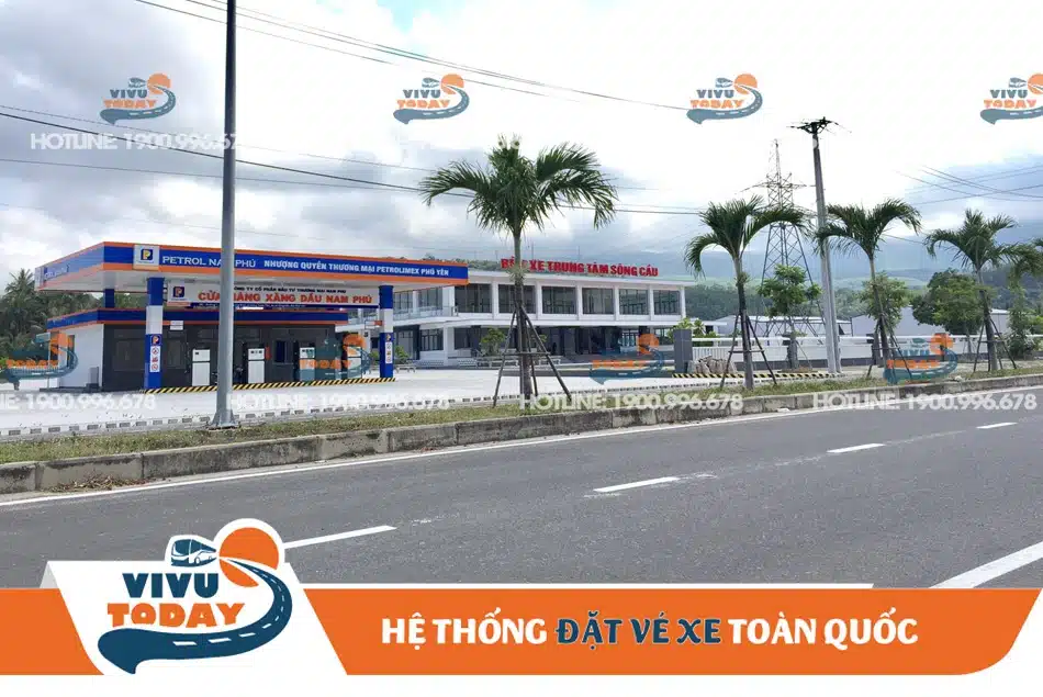 Trạm xăng gần bến xe Trung tâm Sông Cầu - Phú Yên