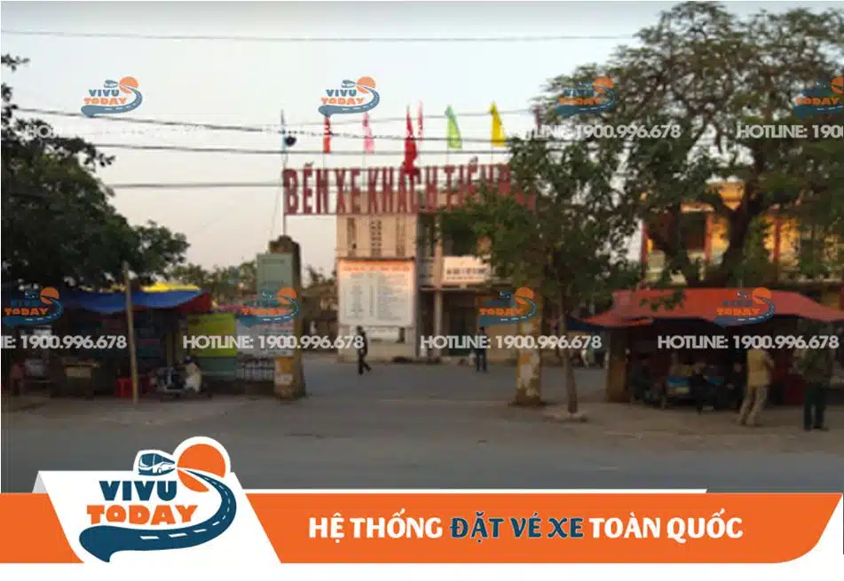 Cổng vào bến xe khách Tiền Hải