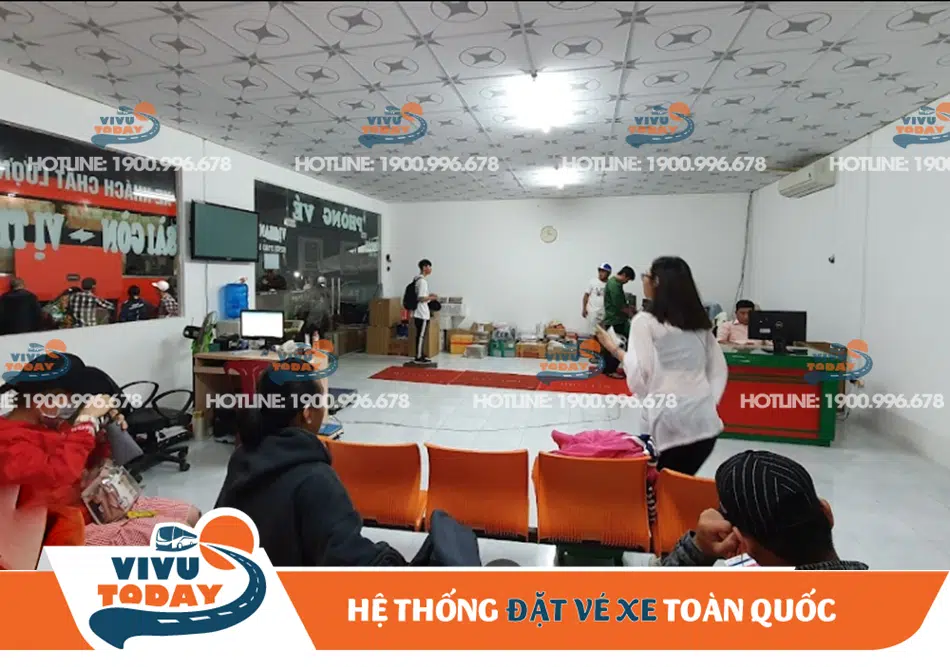 Quầy bán vé xe tại bến xe khách Vị Thanh - Hậu Giang Quầy bán vé xe tại bến xe khách Vị Thanh - Hậu Giang