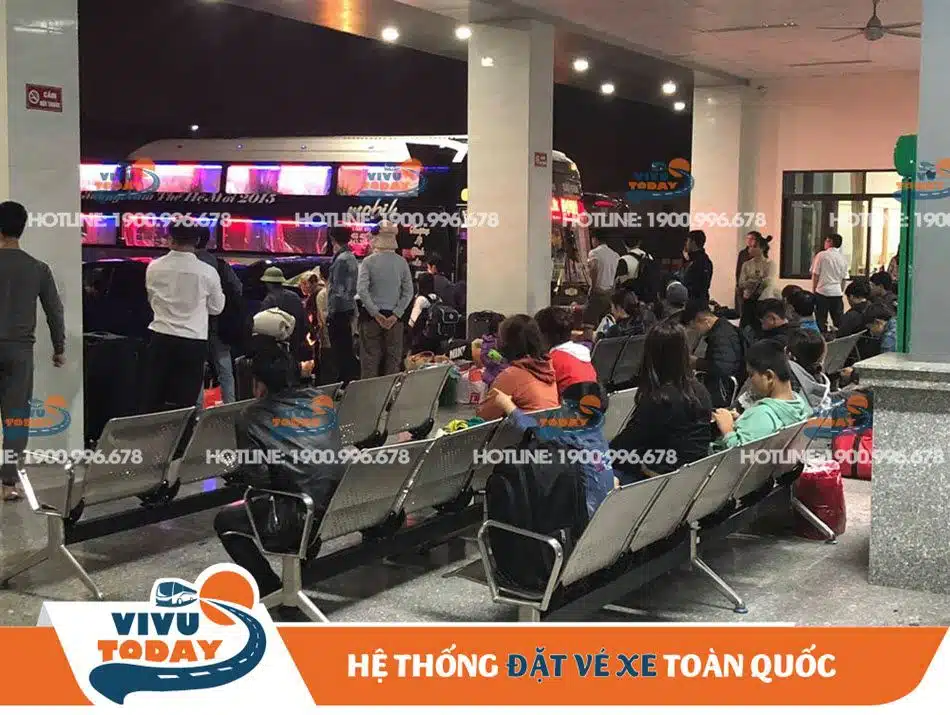 Khu vực chờ lên xe dành cho khách