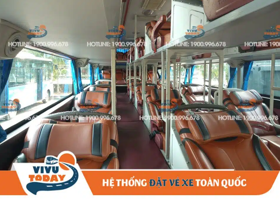 Nội thất xe giường nằm đi Đắk Lắk