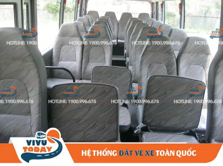 Nội thất xe Xuân Hùng từ Sài Gòn đi bến xe Liên tỉnh Đà Lạt - Lâm Đồng