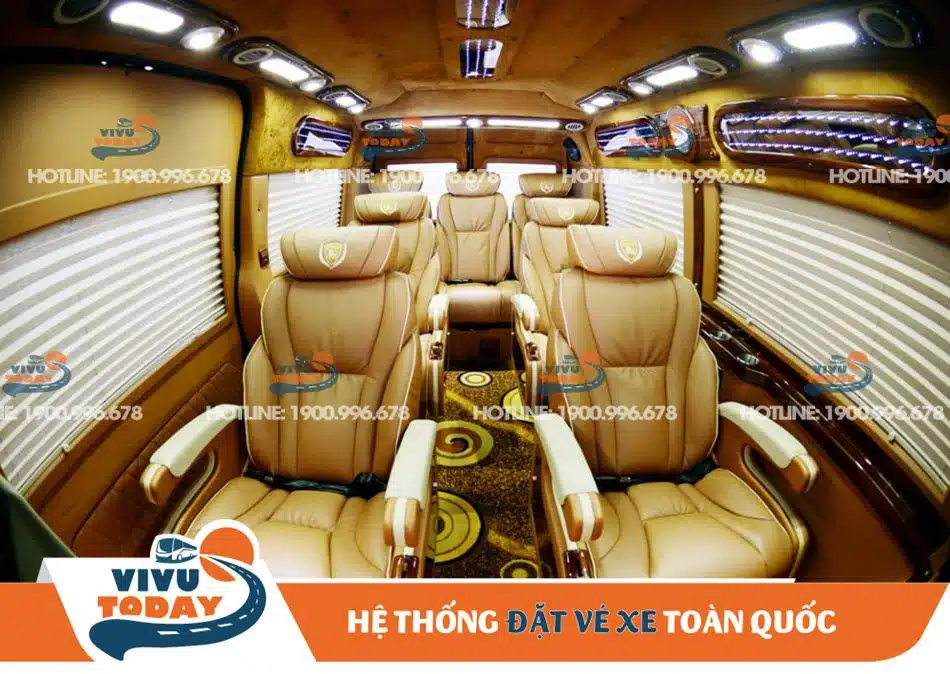 Nội thất xe Limousine Đức Lộc