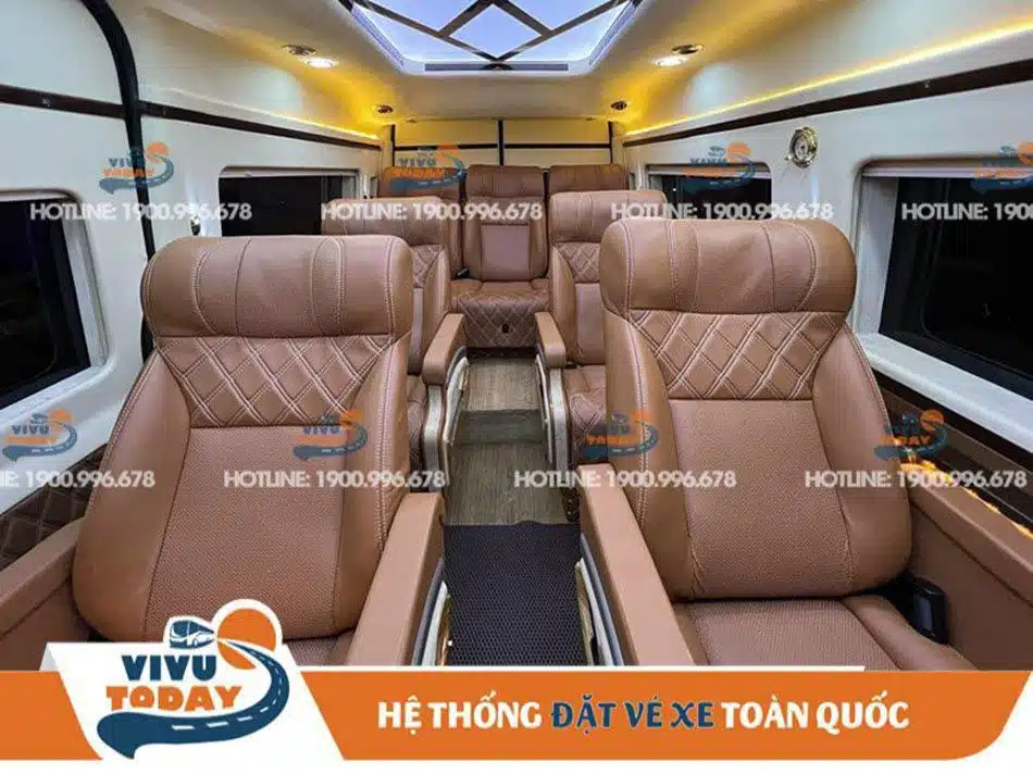 xe-quynh-nhu-limousine Nội thất sang trọng của xe Limousine Quỳnh Như