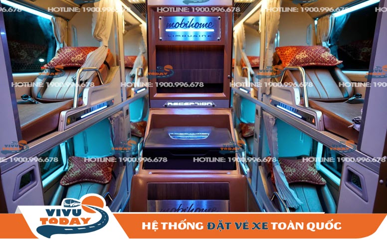 Nội thất nhà xe Thiện Thành Limousine