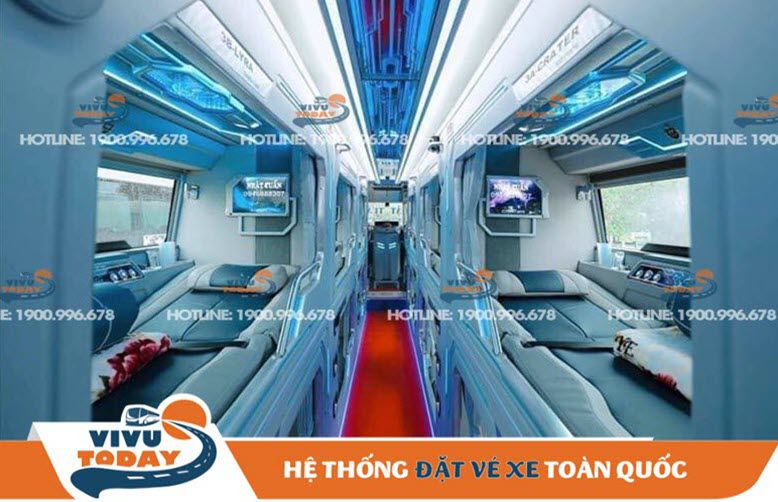 xe-nhat-tuan-di-hue-tu-ha-noi Nội thất đẳng cấp của xe Limousine Nhật Tuấn