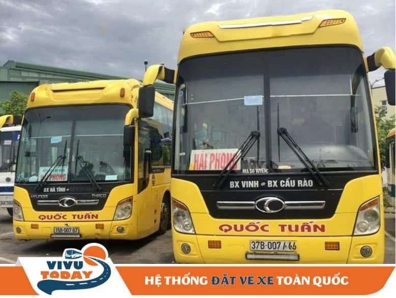 Nhà xe Quốc Tuấn tuyến Hải Phòng - Nghệ An