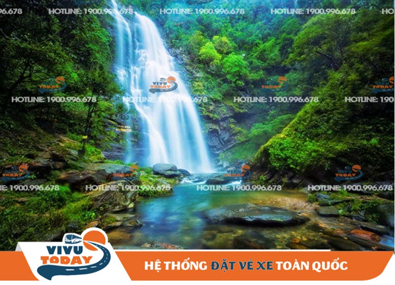 thac-khe-kem-con-cuong-nghe-an Thác Khe Kèm ở Con Cuông - Nghệ An