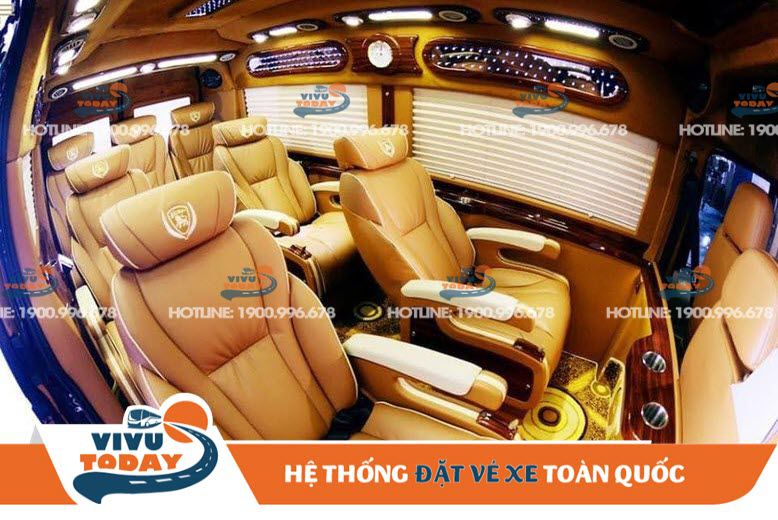 Nội thất xe Hồng Vinh Limousine Hà Nội - Nghệ An