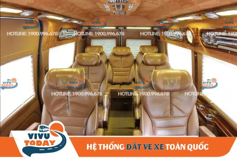 Nội thất xe Limousine Sapa