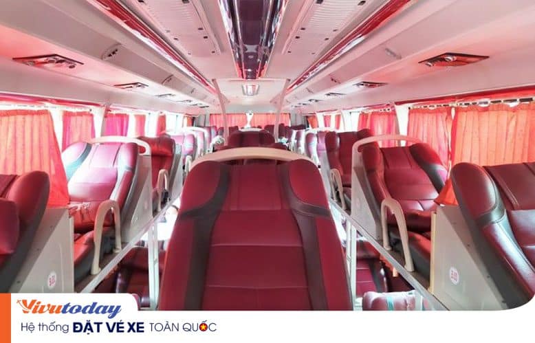 Nhà xe Đại Ngân Cai Lậy - Nội thất xe giường nằm