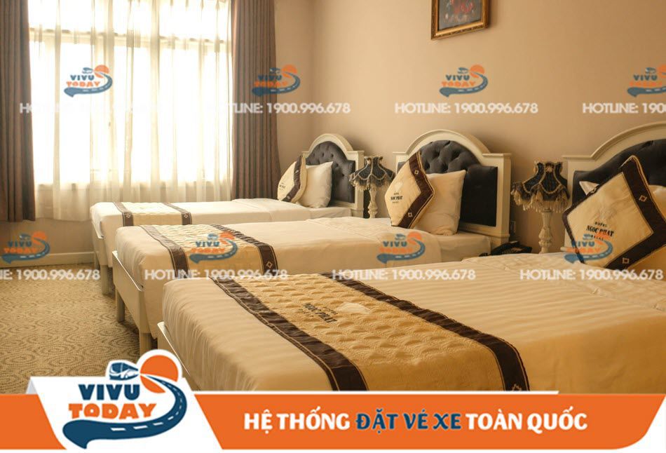 Phòng standard 3 giường đơn khách sạn Ngọc Phát