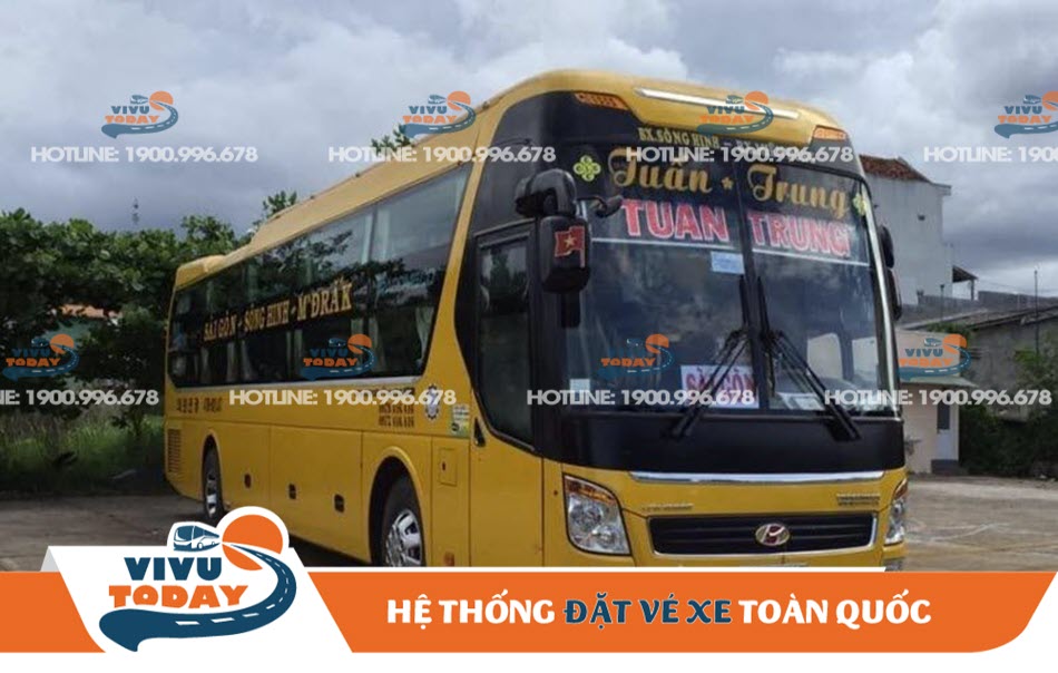 Xe khách Tuấn Trung chạy tuyến Vũng Tàu - Đắk Lắk