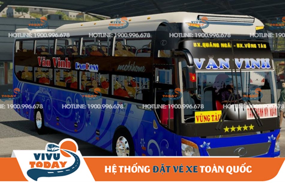 Xe khách Văn Vinh tuyến Vũng Tàu đi Nha Trang