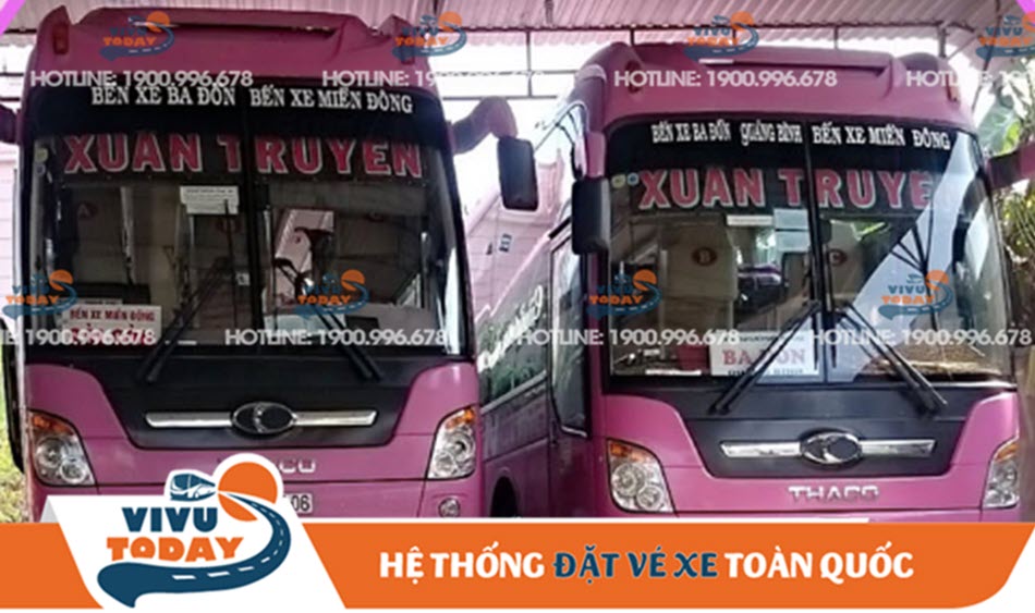 Xe khách Xuân Tuyền từ bến xe Miền Đông đi Quảng Bình