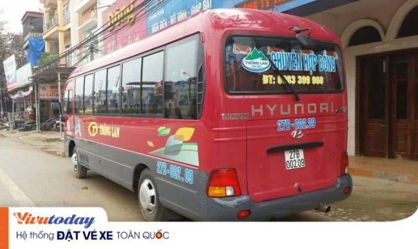 Xe khách Thông Lan từ Mỹ Đình đi Điện Biên