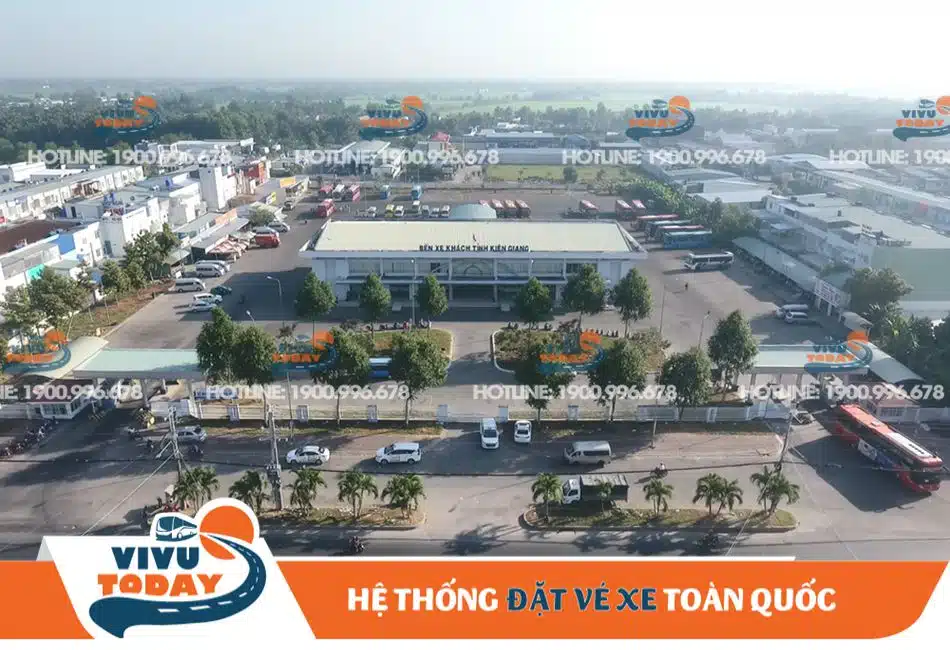 Toàn cảnh bến xe khách tỉnh Kiên Giang
