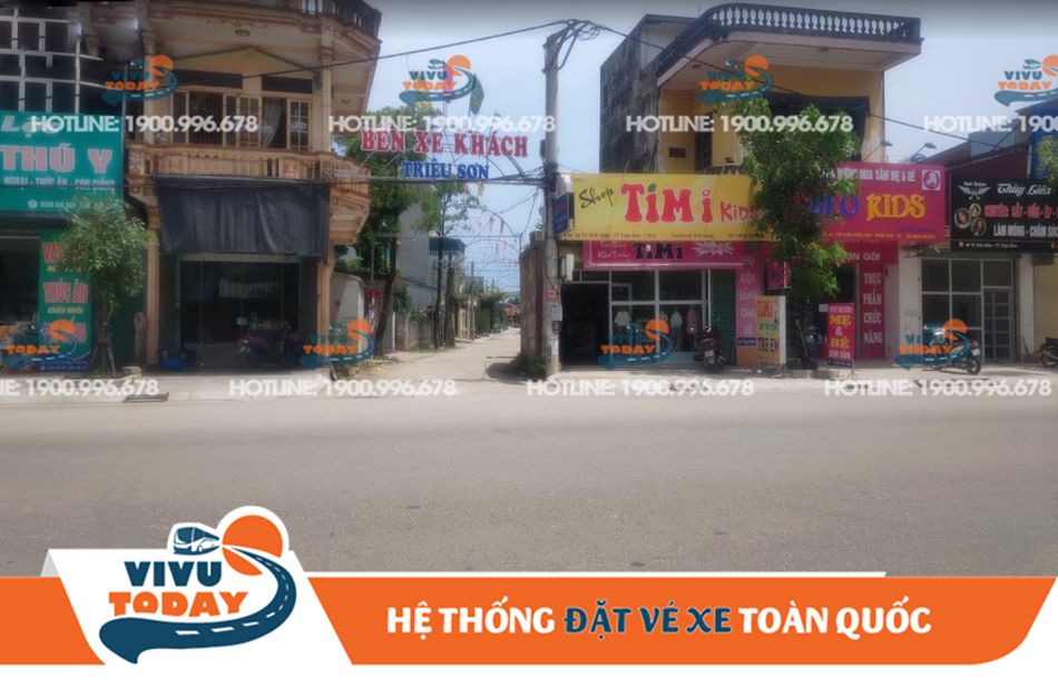Lối vào bến xe khách Triệu Sơn - Thanh Hóa