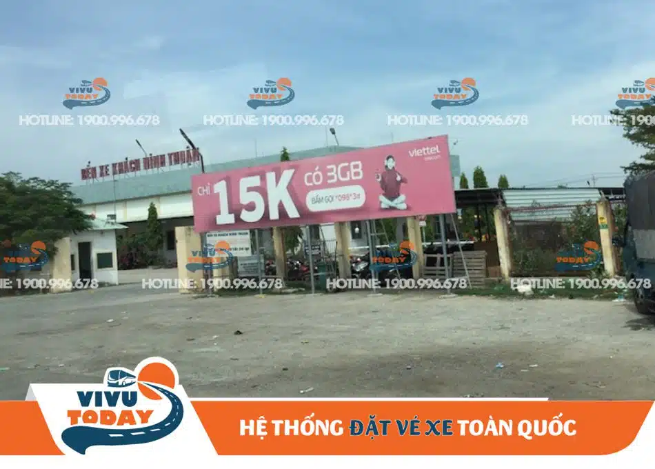 Cổng vào bến xe khách tỉnh Ninh Thuận