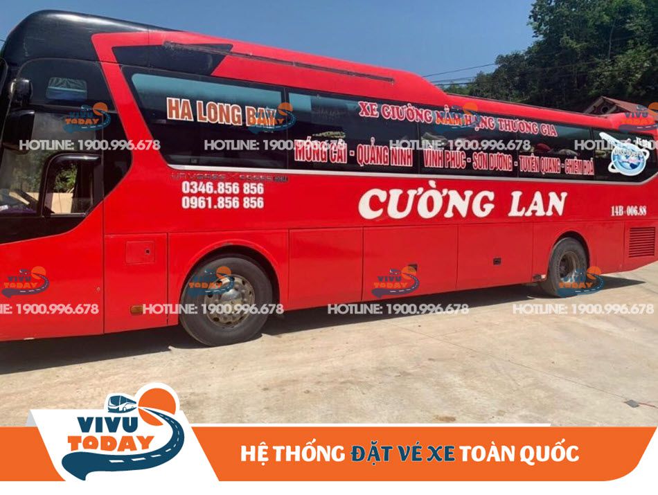 Xe khách Cường Lan đi Quảng Ninh từ bến xe Tuyên Quang