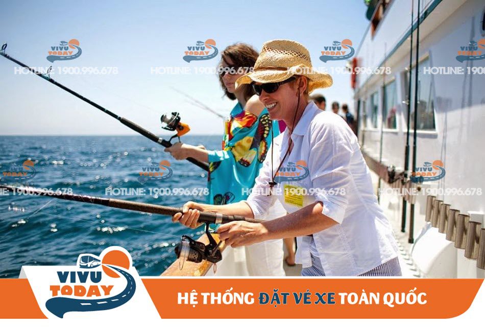 Trải nghiệm hoạt động câu cá giải trí tại bãi Bàng Quy Nhơn