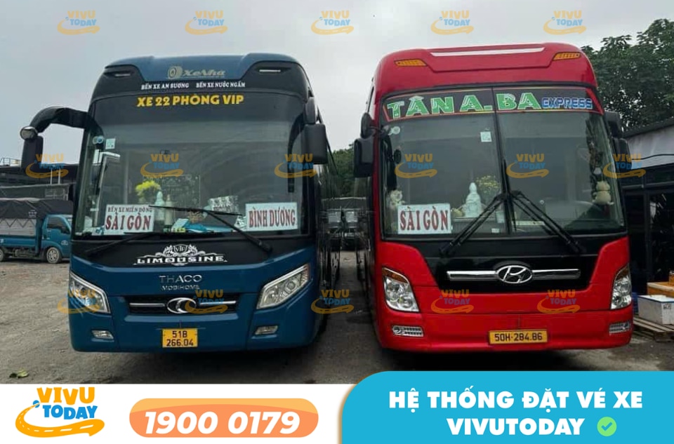 Nhà xe Tân ABA tuyến Sài Gòn đi Thái Bình