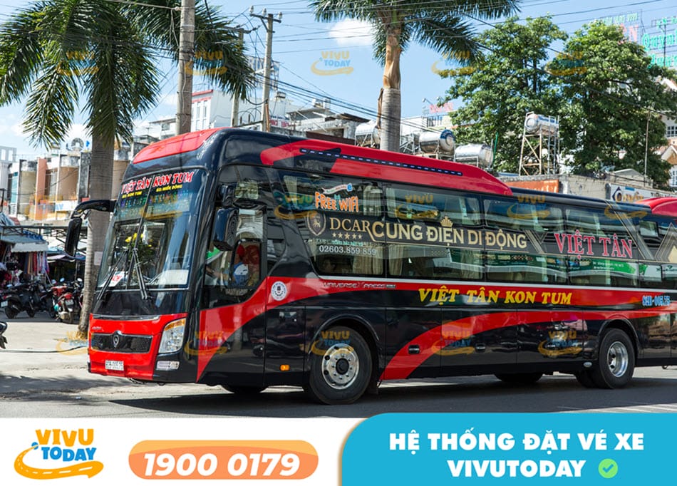 Nhà xe Việt Tân tuyến xe Kon Tum đi Đà Nẵng chất lượng cao