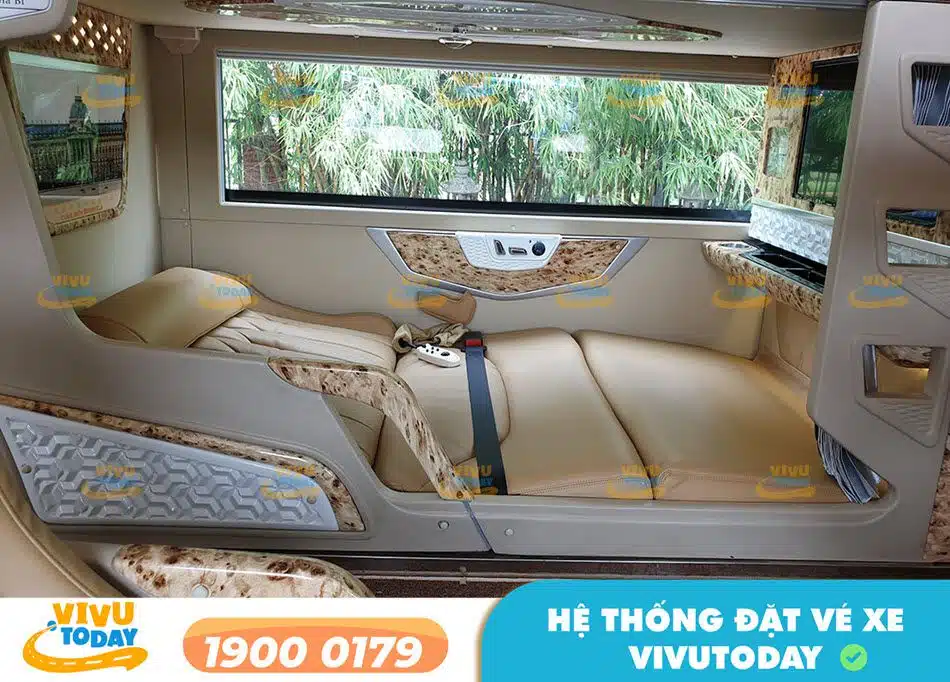 Các tiện ích hiện đại của xe giường phòng Limousine của xe Khanh Hằng