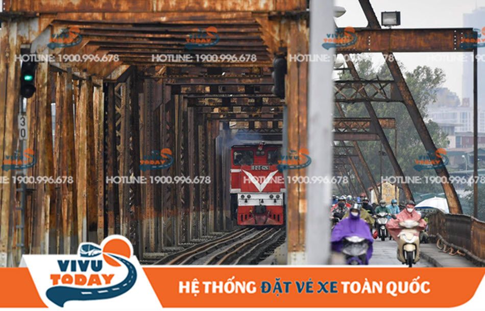 Đường tàu lửa qua cầu Long Biên