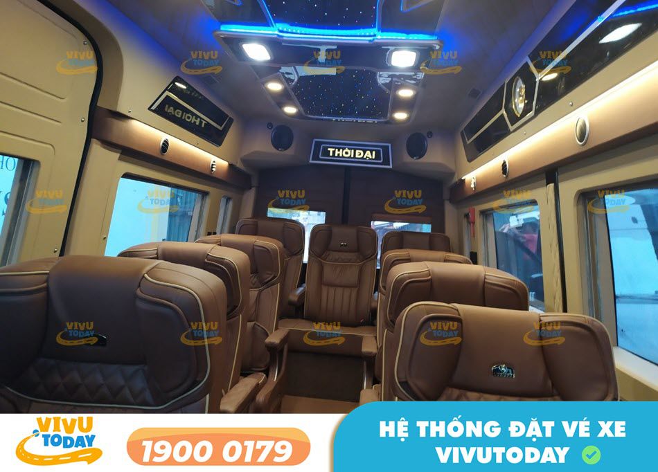Xe ghế ngồi Limousine 9 chỗ của nhà xe Thời Đại 4.0 Limousine Hà Nam