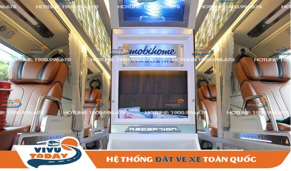 Nội thất xe Limousine Dương Hồng 