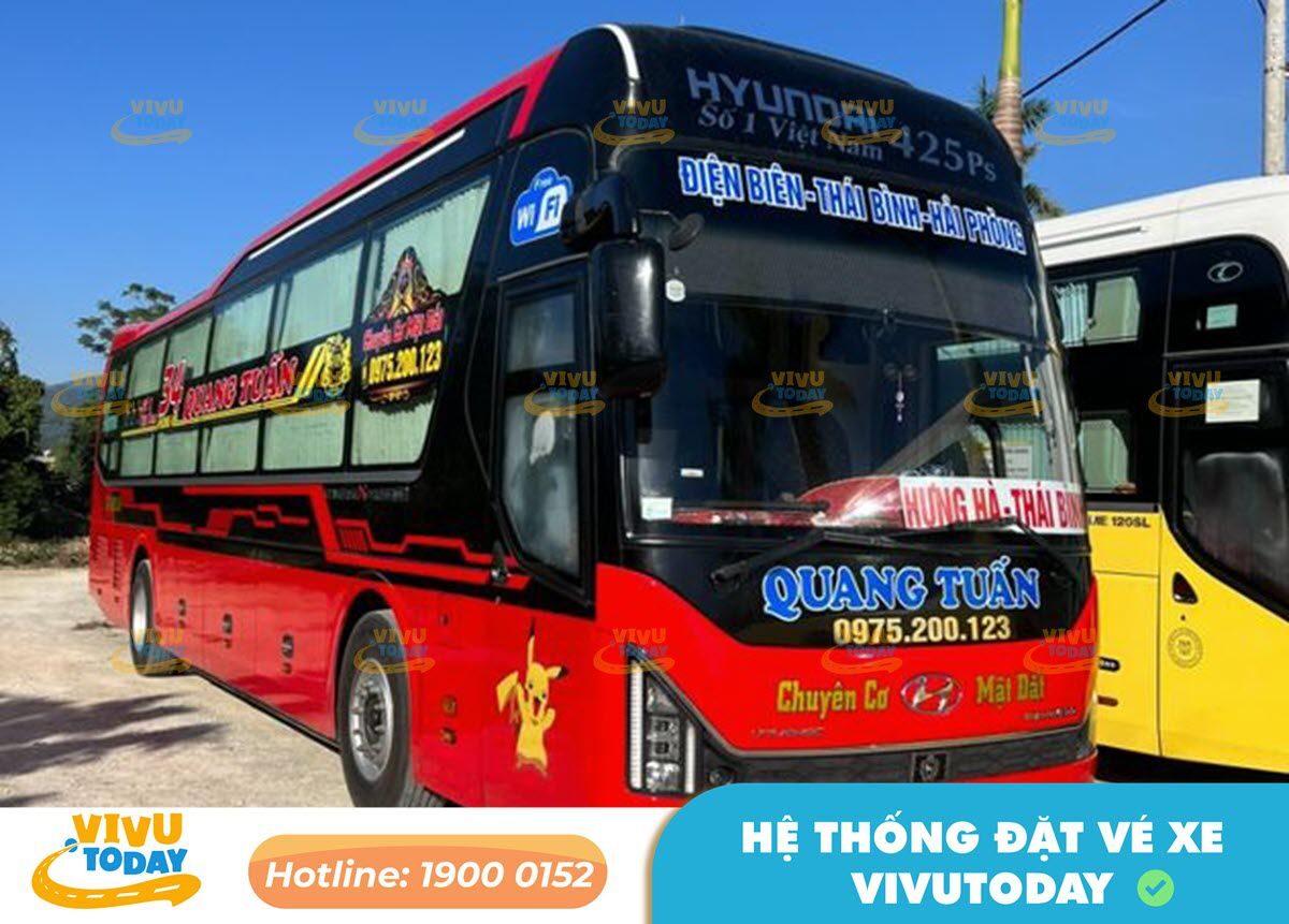 Nhà xe Quang Tuấn từ Điện Biên đi Hải Phòng