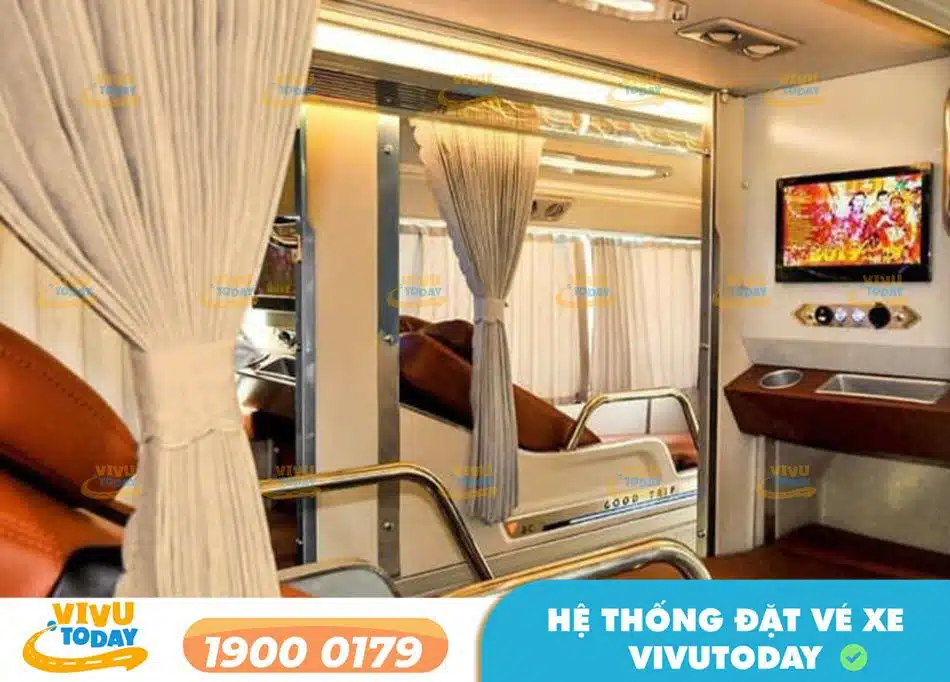 Xe giường Limousine 32 phòng của nhà xe Ngọc Phi Quy Nhơn - Bình Định