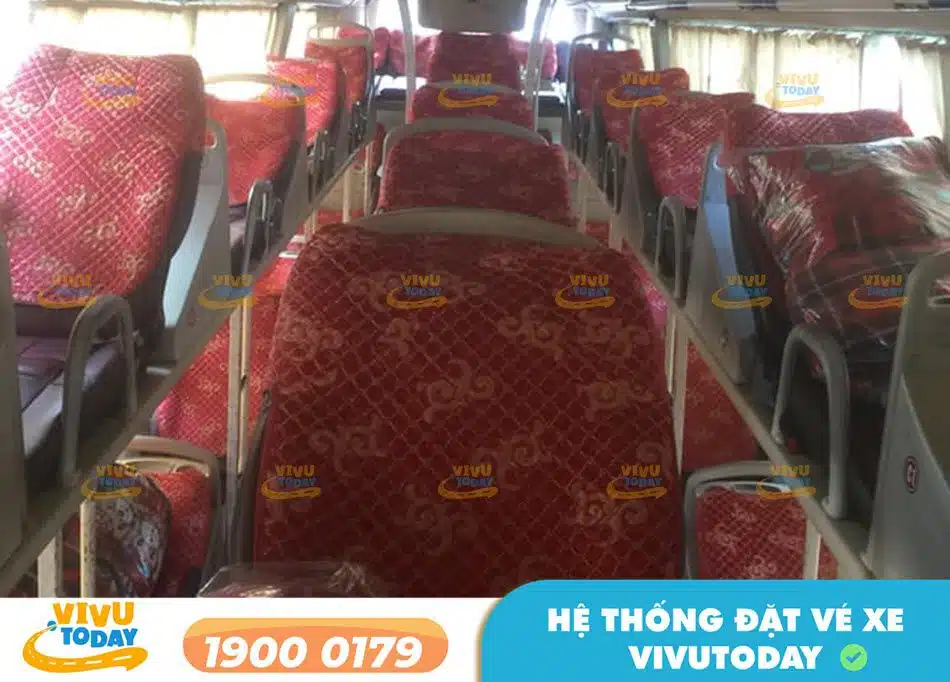 Nội thất xe giường nằm 40 chỗ của nhà xe Thành Anh đi Bắc Ninh
